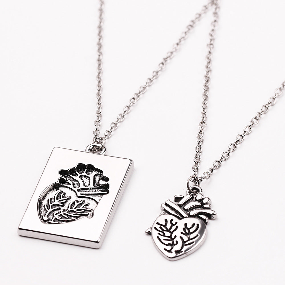 Wholesale Heart Alloy Necklaces ACC-NE-YBY007