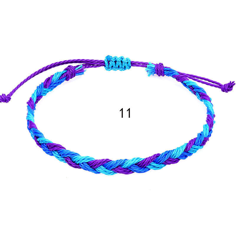 Wholesale Hand-woven rope Bohemian men' s wave bracelet