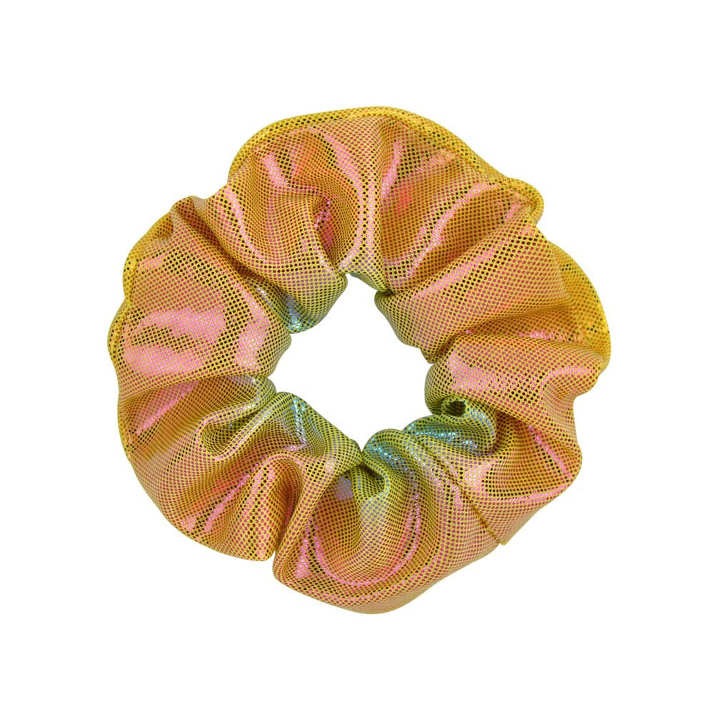 Wholesale 12pcs 16-color Hot Stamping Two-color Gradient Laser Fabric Hair Scrunchies ACC-HS-YaLun003