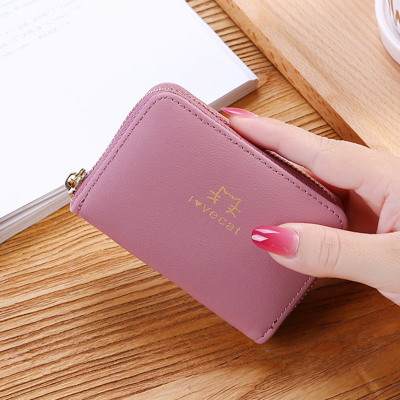 Wholesale Red PU Cartoon Cat Card Holder Cute Accordion Credit Card Case Fashion Accessory For Women Everyday Use Boutique Resale