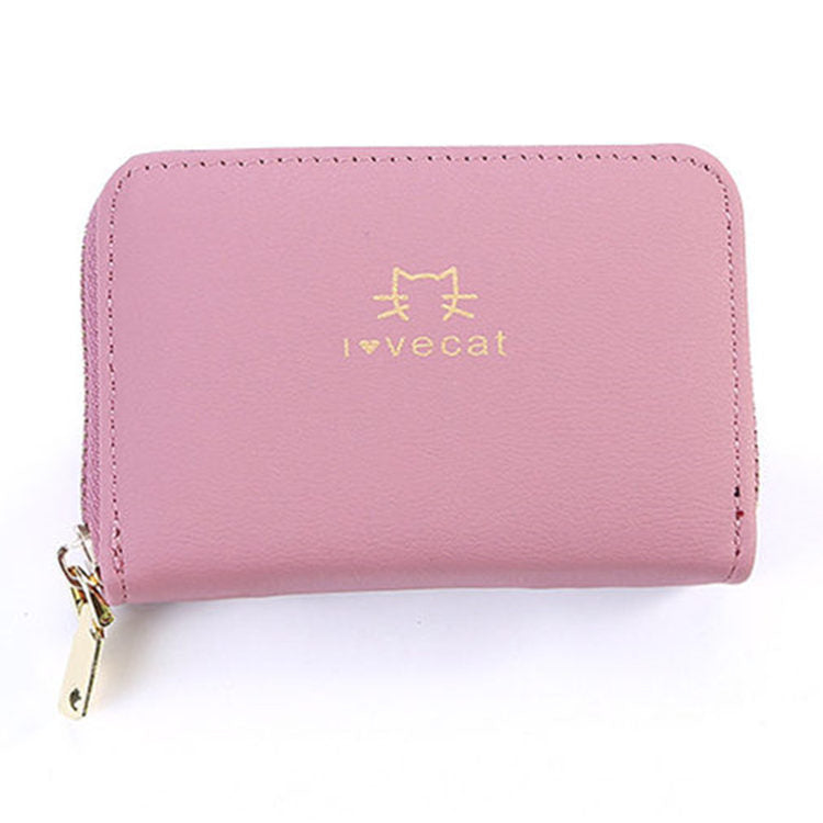 Wholesale Red PU Cartoon Cat Card Holder Cute Accordion Credit Card Case Fashion Accessory For Women Everyday Use Boutique Resale
