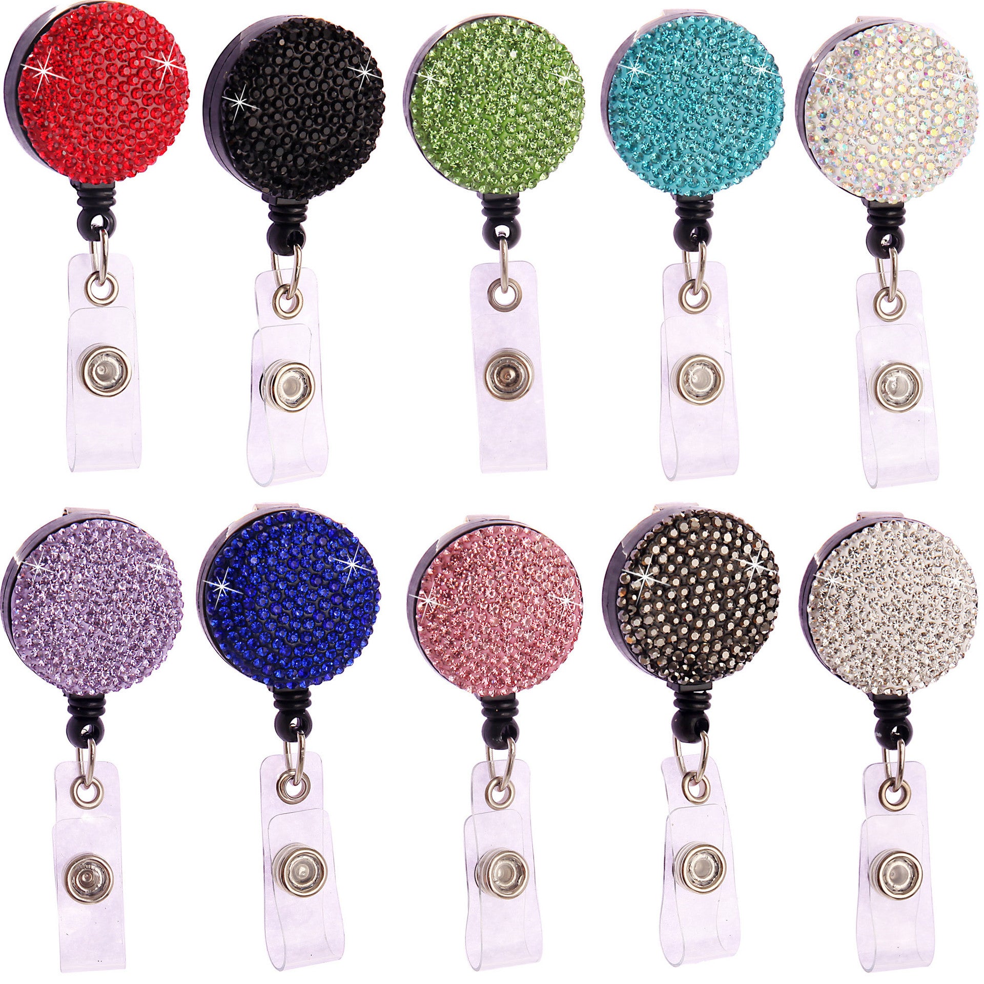 Wholesale Rhinestone Telescopic Keychain Name Tag Hanging Buckle ACC-KC-ZW005
