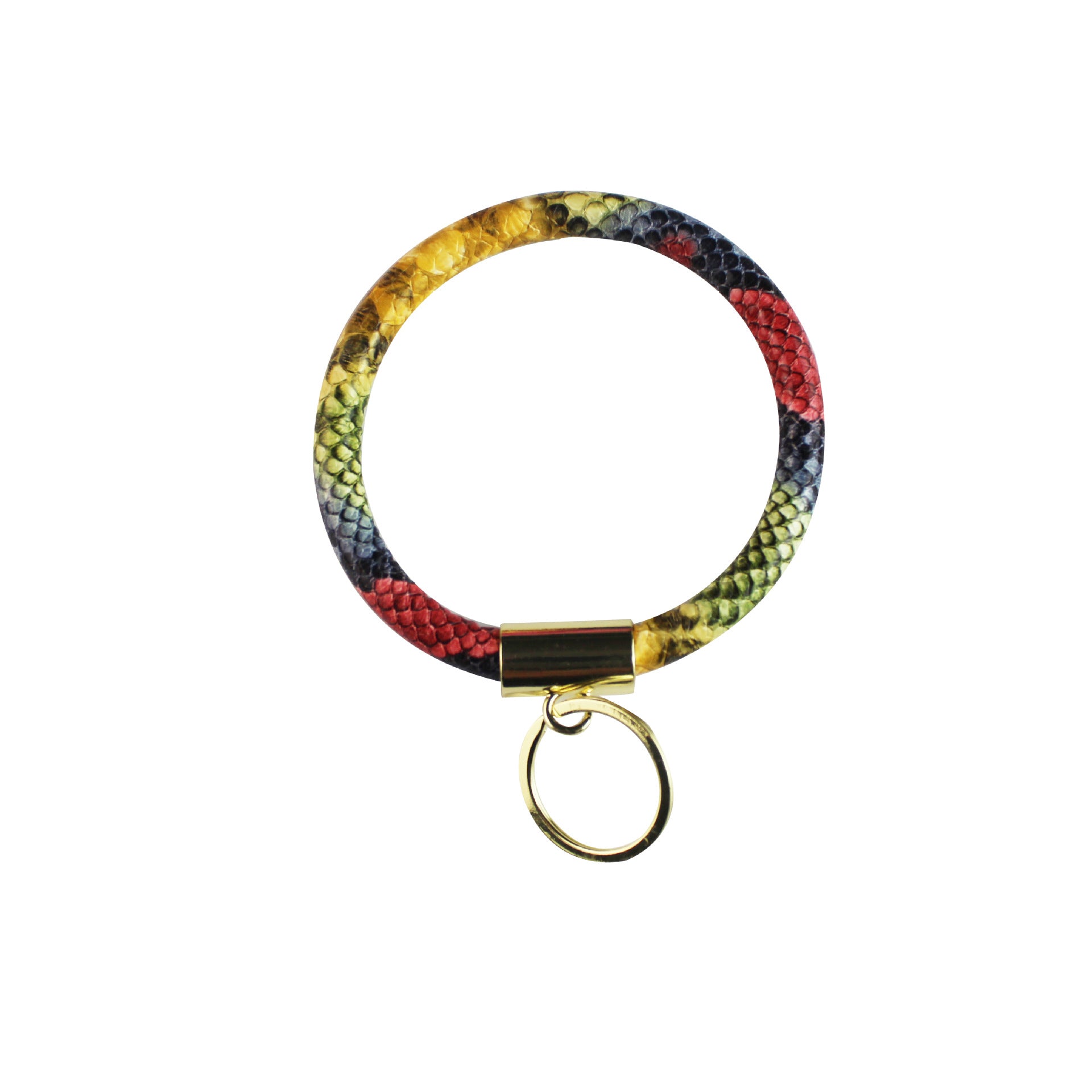 Wholesale Floral Print Leather Wristlet Keychain ACC-KC-YTian012