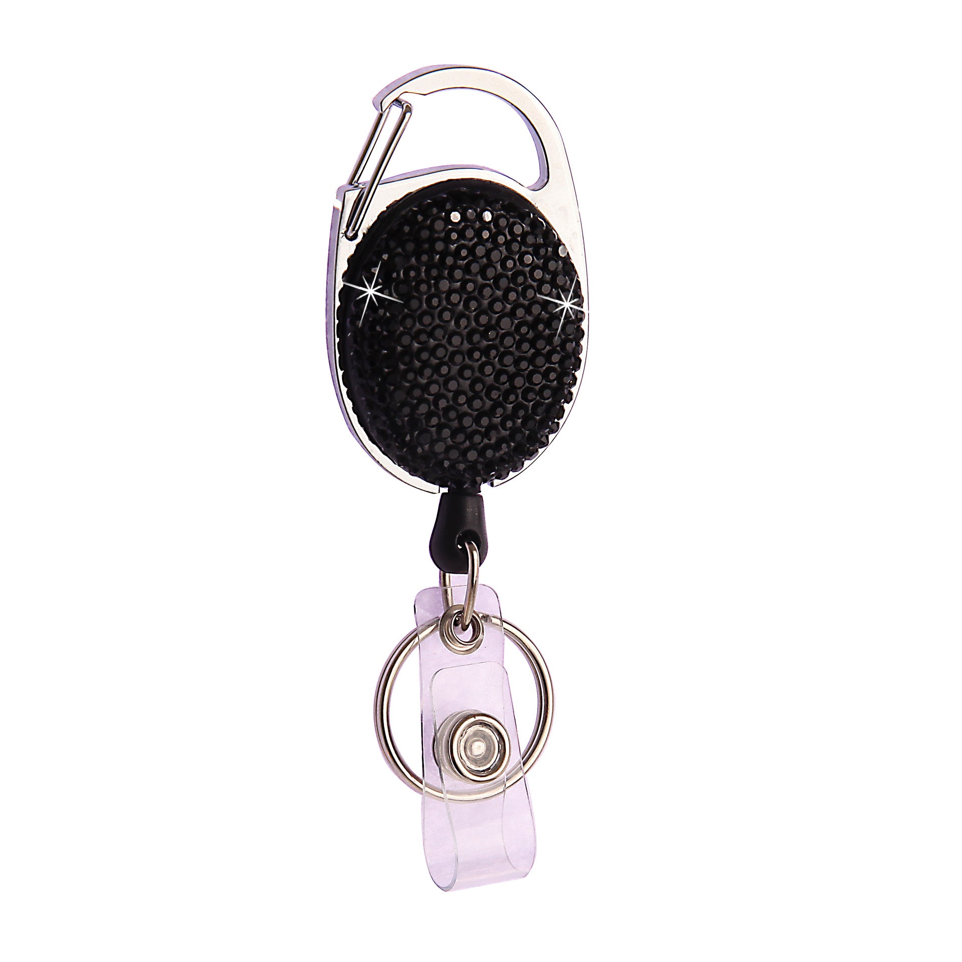 Wholesale Rhinestone Easy-pull Buckle Telescopic Keychain Badge Hanging Buckle ACC-KC-ZW006