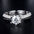 Wholesale s925 Silver ring Six-claw Diamond ring