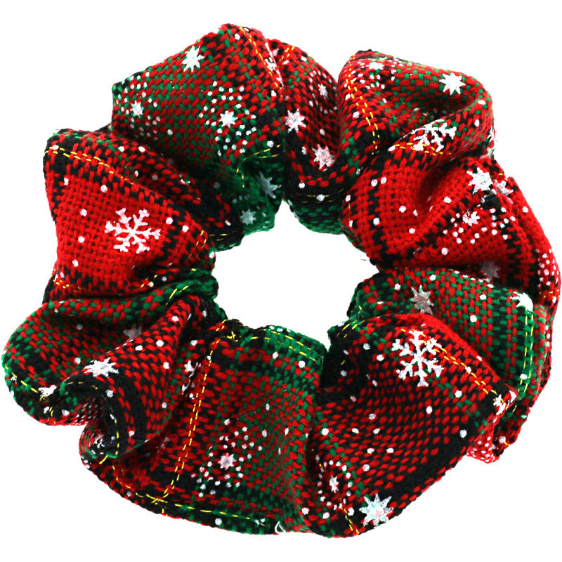 Wholesale 5pcs Christmas Hair Scrunchies Christmas Hair Accessories ACC-HS-DingZhou001