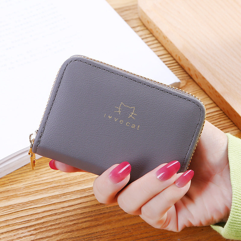 Wholesale Red PU Cartoon Cat Card Holder Cute Accordion Credit Card Case Fashion Accessory For Women Everyday Use Boutique Resale