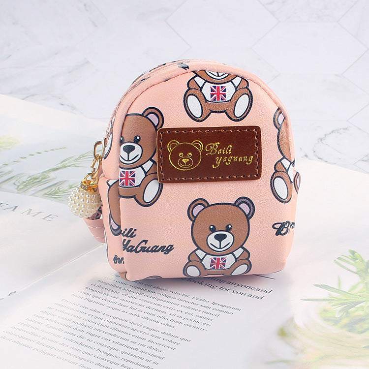 Wholesale Cute Keychain Wallet Coin Purse Bear Small School Bag Keychain ACC-KC-YouTu001