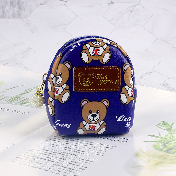 Wholesale Cute Keychain Wallet Coin Purse Bear Small School Bag Keychain ACC-KC-YouTu001