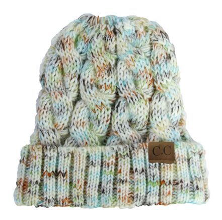 Wholesale Colorful Twisted Pom Pom Knitted Hat ACC-HT-Xiongk002