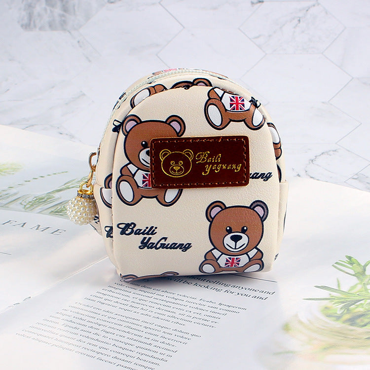 Wholesale Cute Keychain Wallet Coin Purse Bear Small School Bag Keychain ACC-KC-YouTu001