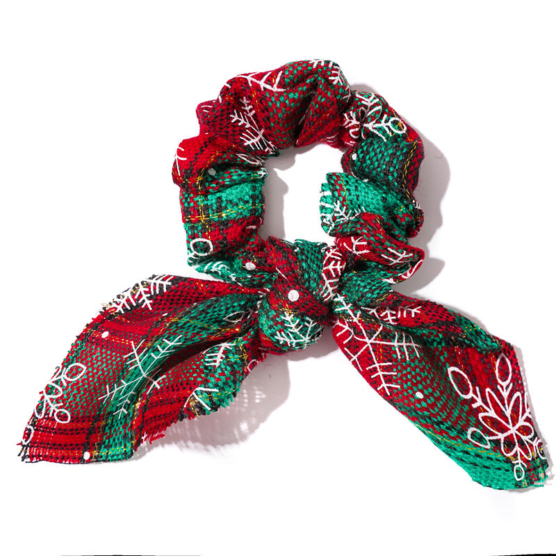 Wholesale 12pcs Christmas Bunny Ears Hair Bands Hair Scrunchies ACC-HS-SanTai007