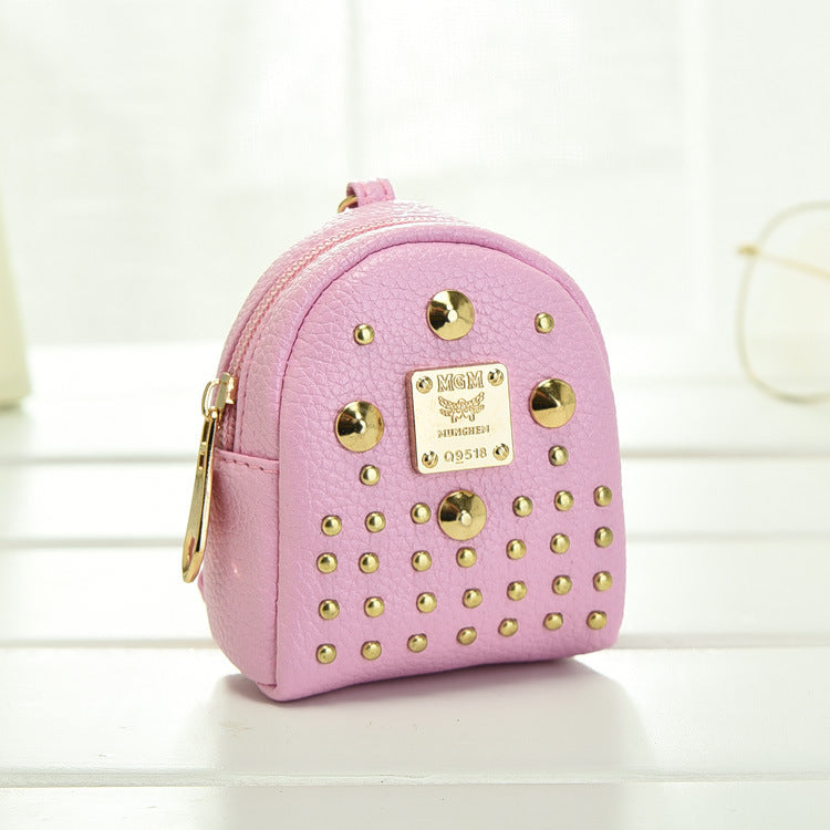 Wholesale Small School Bag Key Chain Coin Purse Keychain Wallet ACC-KC-YouTu005