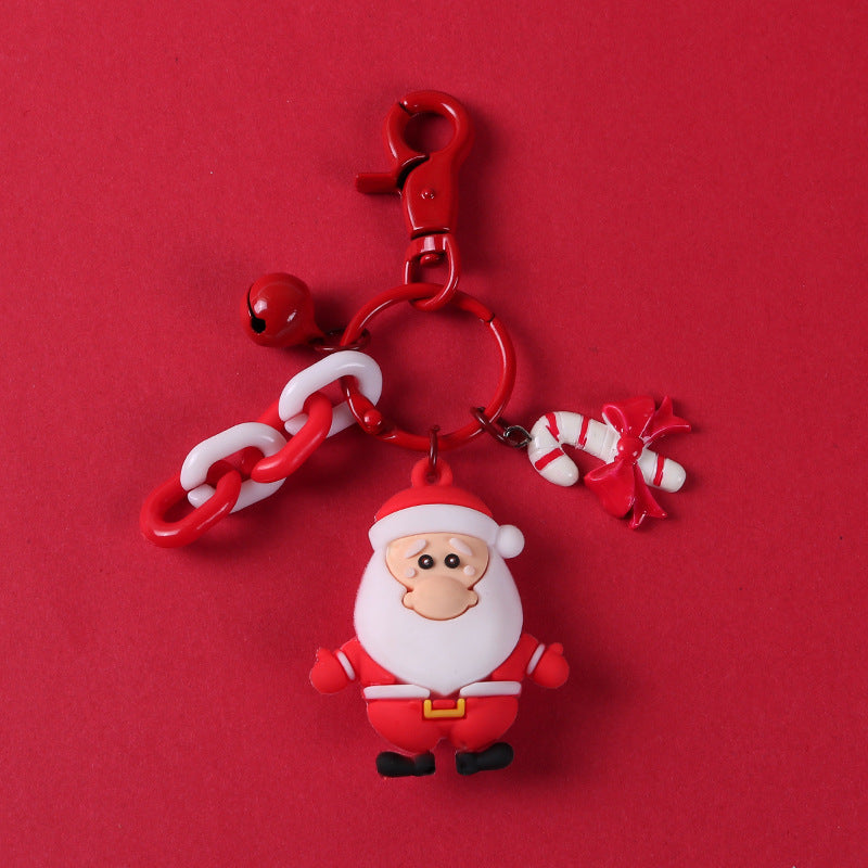 Wholesale Cartoon Christmas PVC Soft Glue Cute Keychains ACC-KC-GongZ024