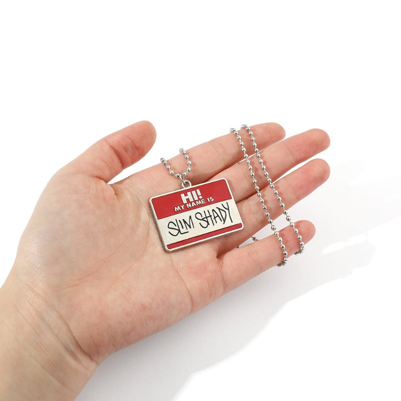 Wholesale High-end Hip-hop Letter Necklace ACC-NE-Boshuo001