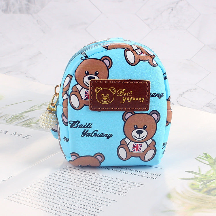 Wholesale Cute Keychain Wallet Coin Purse Bear Small School Bag Keychain ACC-KC-YouTu001