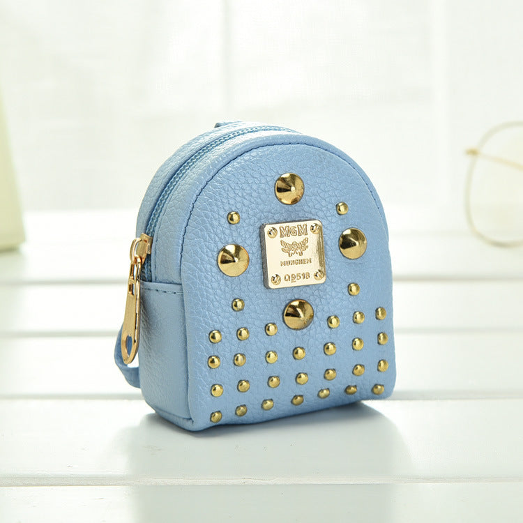 Wholesale Small School Bag Key Chain Coin Purse Keychain Wallet ACC-KC-YouTu005