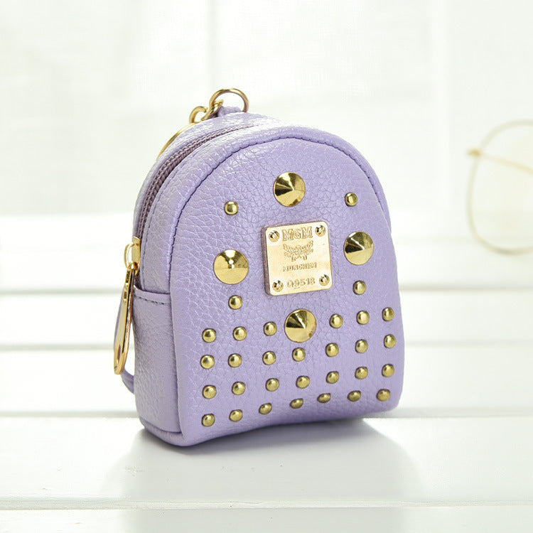 Wholesale Small School Bag Key Chain Coin Purse Keychain Wallet ACC-KC-YouTu005