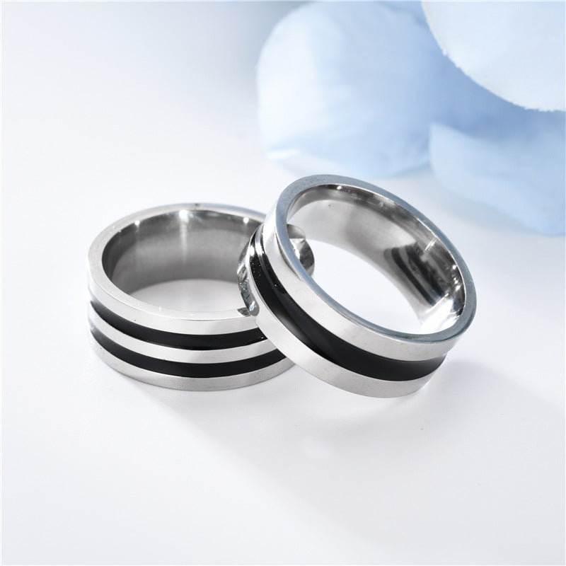 Wholesale  men's ring retro fashion stainless steel ring