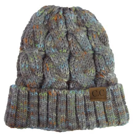 Wholesale Colorful Twisted Pom Pom Knitted Hat ACC-HT-Xiongk002