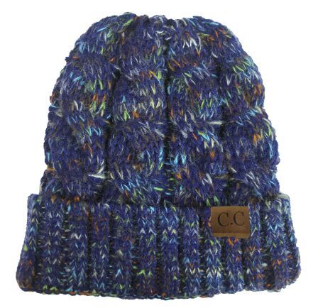 Wholesale Colorful Twisted Pom Pom Knitted Hat ACC-HT-Xiongk002