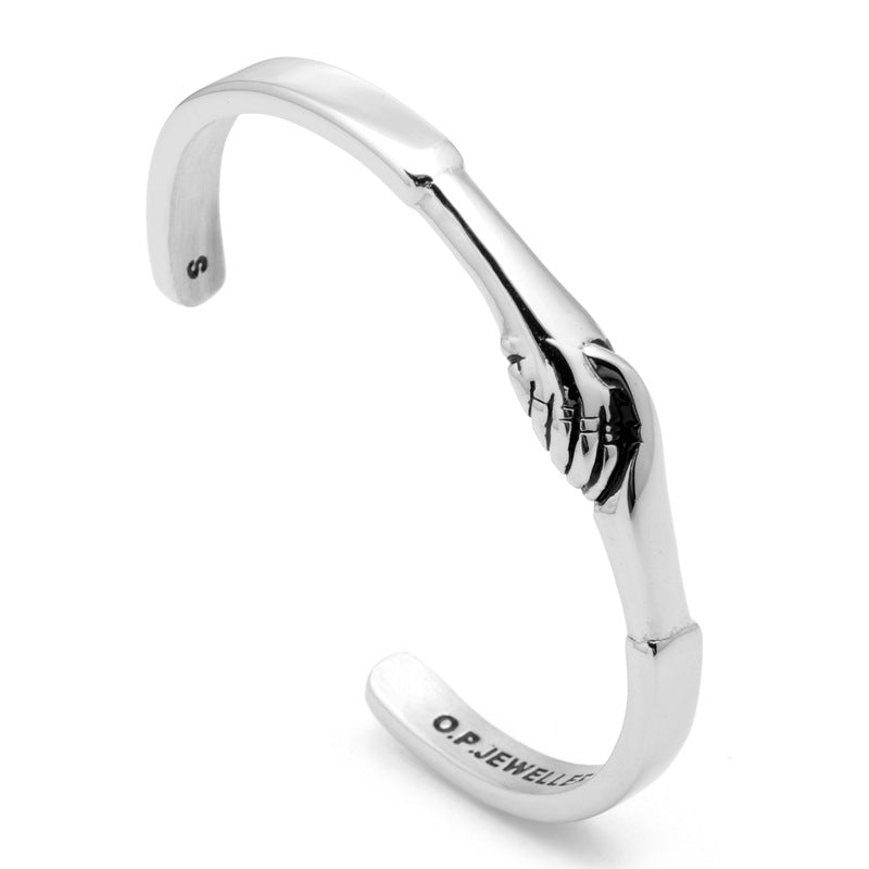 Bracciale aperto in acciaio al titanio all'ingrosso