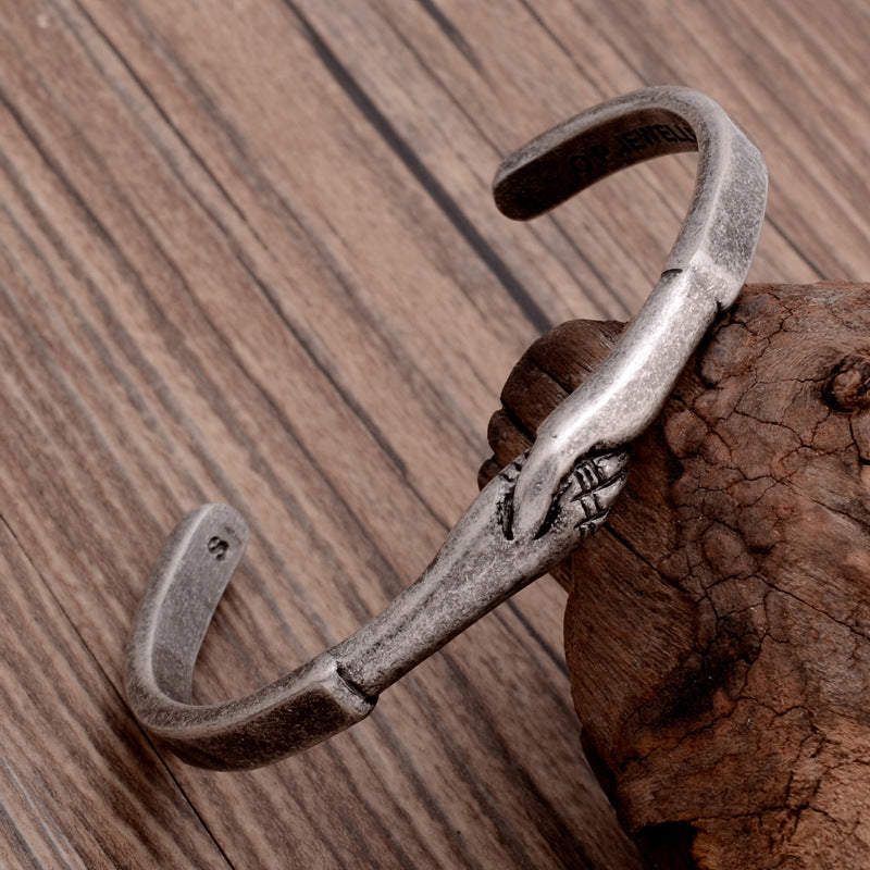 Bracciale aperto in acciaio al titanio all'ingrosso