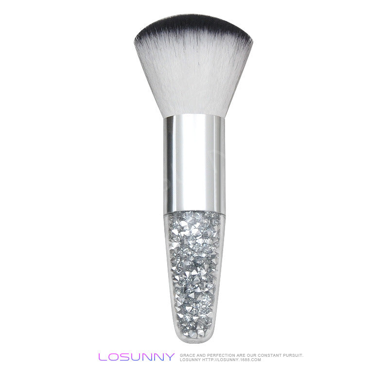 Wholesale Single Crystal Transparent Handle Powder Brush Makeup Brush Blush Foundation Brush Beauty Tools ACC-MB-LXY001