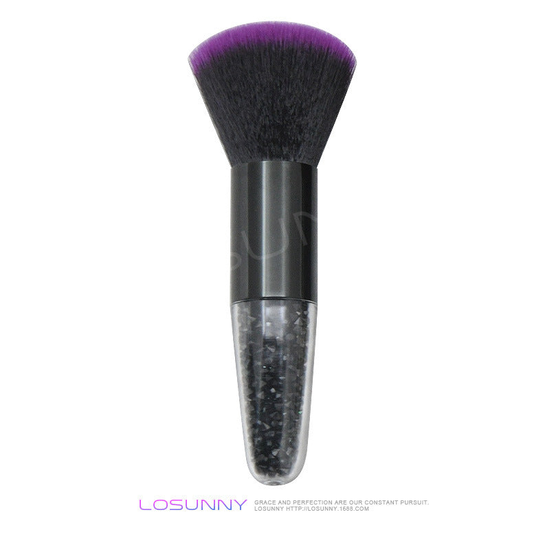 Wholesale Single Crystal Transparent Handle Powder Brush Makeup Brush Blush Foundation Brush Beauty Tools ACC-MB-LXY001