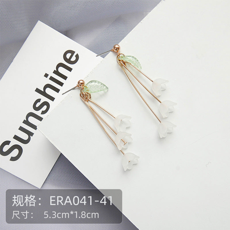 Wholesale  Fashion Tassel Flower Earrings Small Water Drop Earring