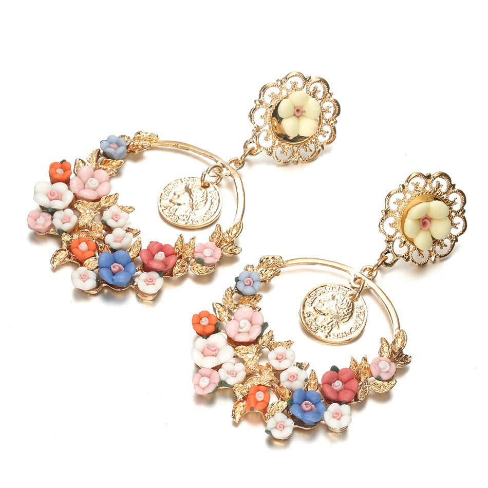 Wholesale  Flower Decorative Earrings