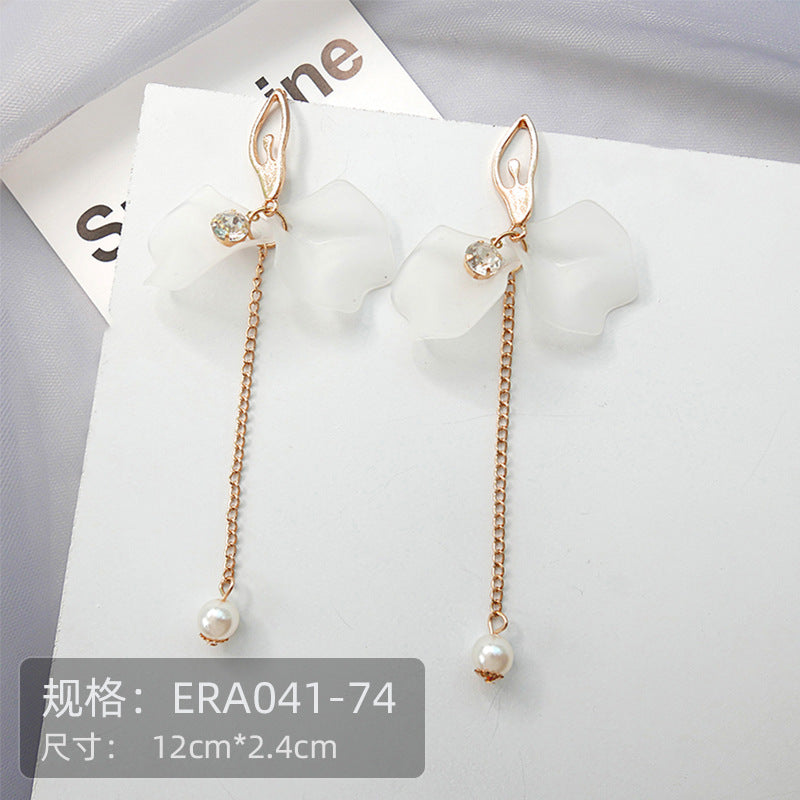 Wholesale  Fashion Tassel Flower Earrings Small Water Drop Earring
