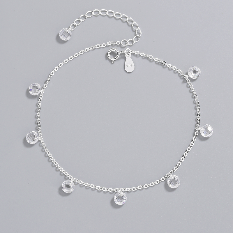 Wholesale  S925 Silver Ankle Women's MCross Chain