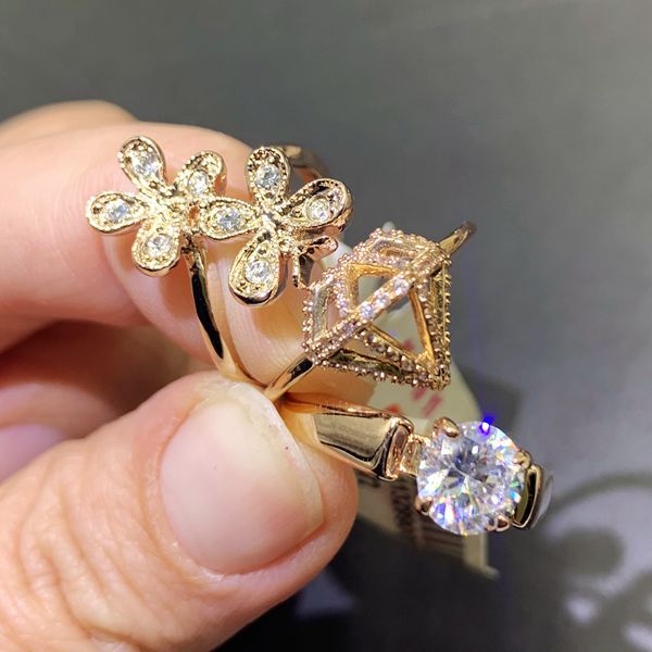 Wholesale Random Color 10pcs Micro-painted Ring Pinky Ring Clearance ACC-RS-Pabo001