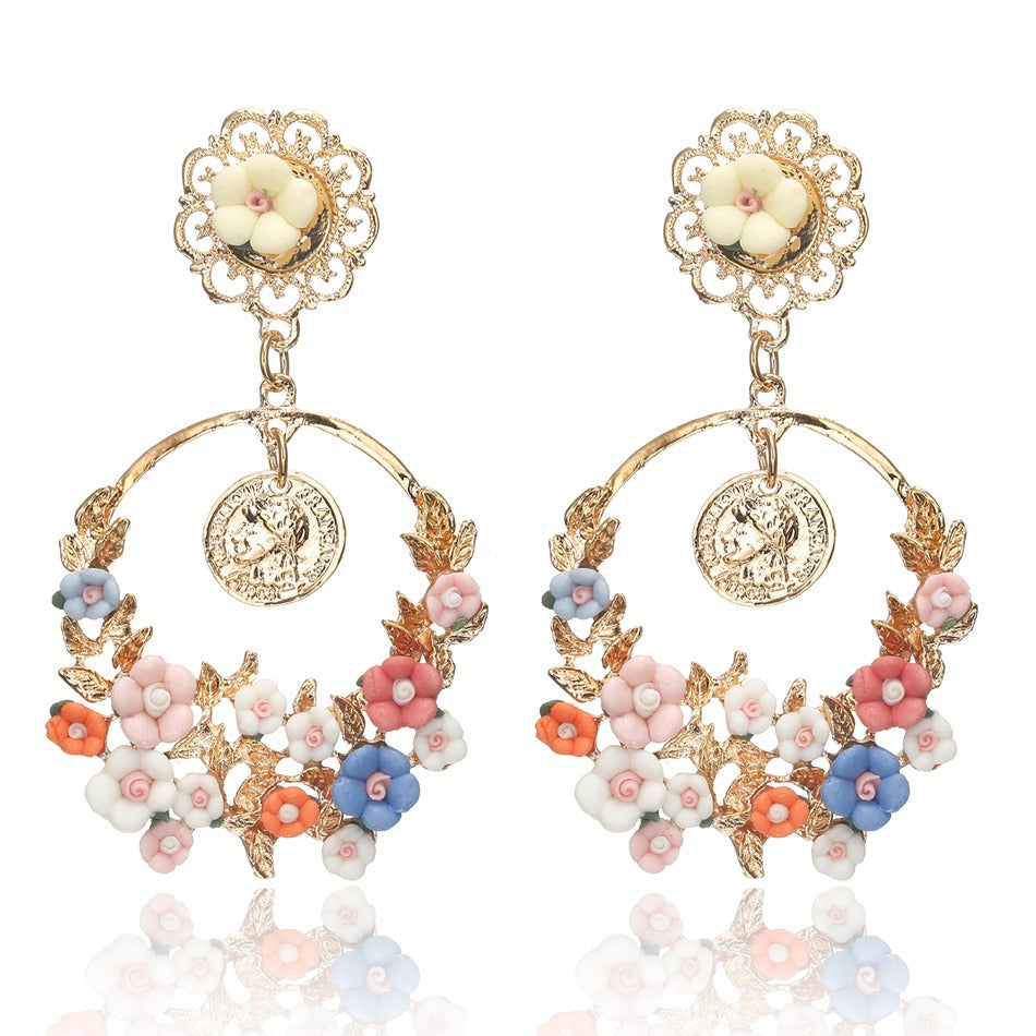 Wholesale  Flower Decorative Earrings