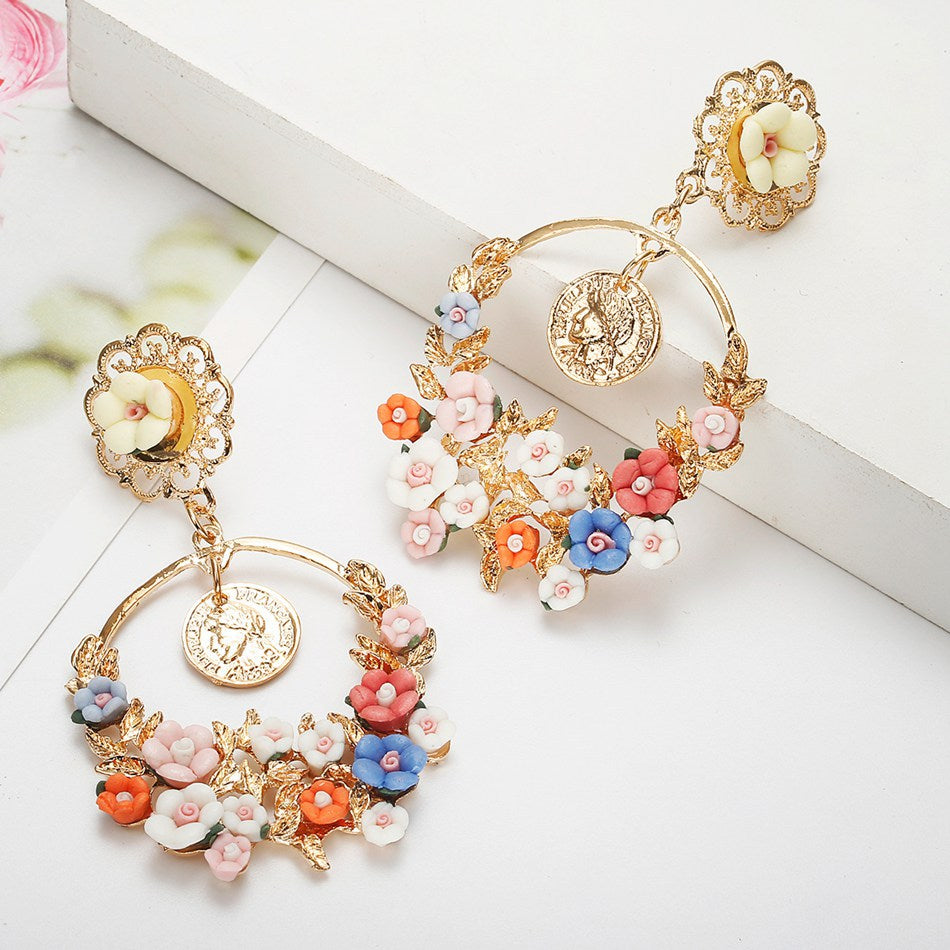 Wholesale  Flower Decorative Earrings
