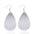 Wholesale  Double-layer Teardrop-shaped PU Leather Earrings suit American Flag Independence Day Earrings
