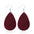 Wholesale  Double-layer Teardrop-shaped PU Leather Earrings suit American Flag Independence Day Earrings