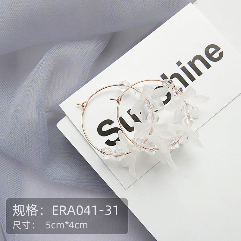 Wholesale  Fashion Tassel Flower Earrings Small Water Drop Earring