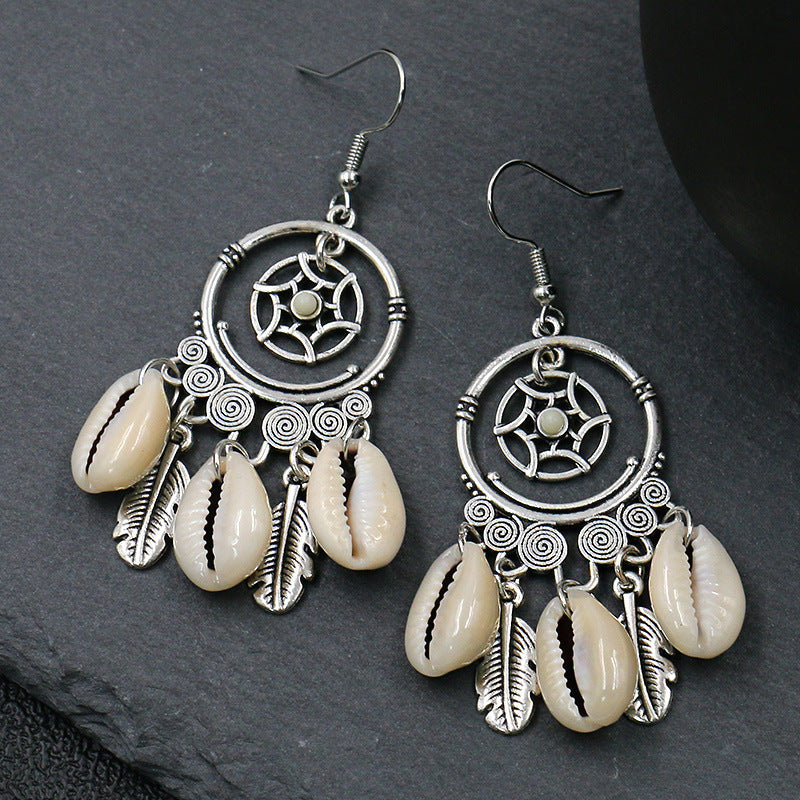 Wholesale Retro Round Hollow Love Earrings Multi-Piece Set - Fashion Accessory for Everyday Wear or Boutique Resale