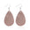 Wholesale  Double-layer Teardrop-shaped PU Leather Earrings suit American Flag Independence Day Earrings