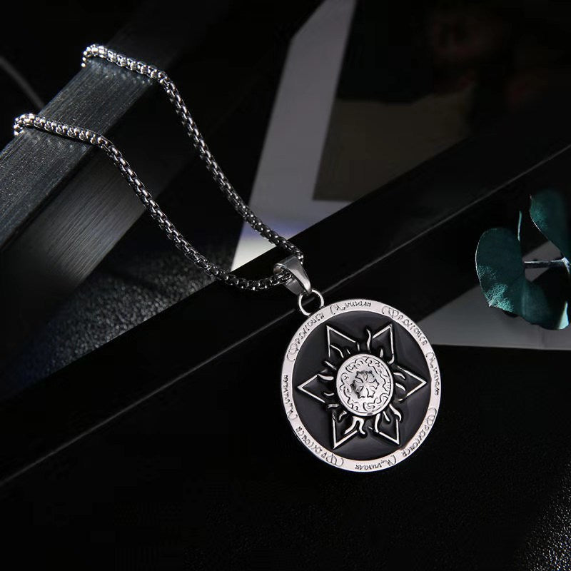 Wholesale Creative Alloy Necklace Maple Leaf Tag Men Hip Hop Pendant Men Necklaces ACC-NE-Pufei005