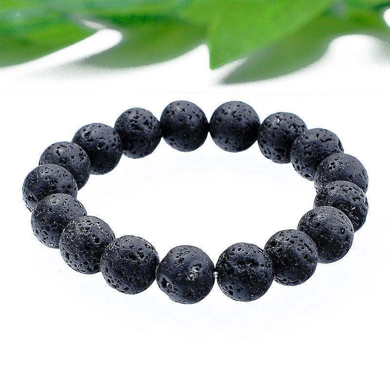 Wholesale Volcanic Stone Beaded Bracelet Natural Stone Jewelry Accessory Gift for Everyday Wear