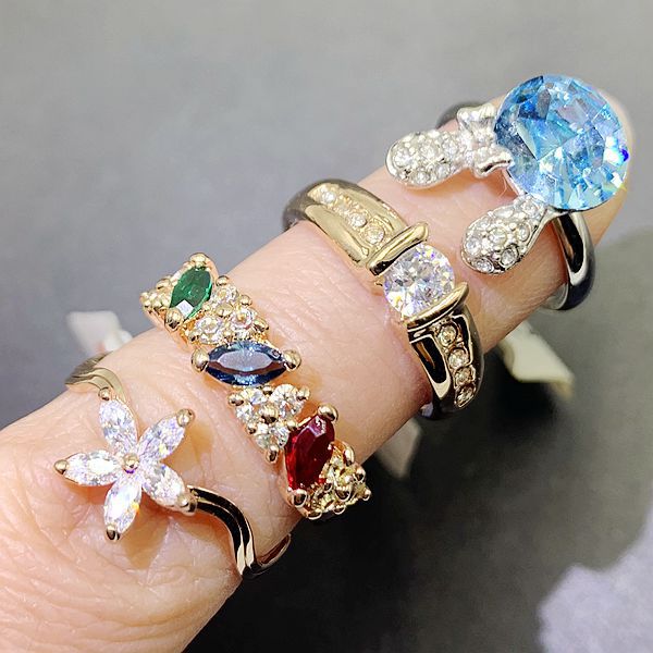 Wholesale Random Color 10pcs Micro-painted Ring Pinky Ring Clearance ACC-RS-Pabo001