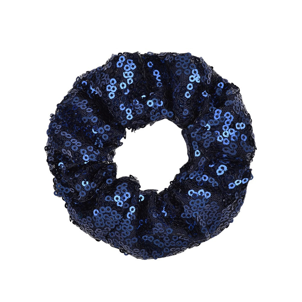 Wholesale 12pcs 20 Colors Fish Scale Sequins Large Intestine Ring Hair Scrunchies ACC-HS-YaLun002