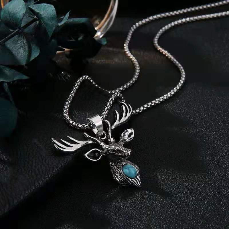 Wholesale Creative Alloy Necklace Maple Leaf Tag Men Hip Hop Pendant Men Necklaces ACC-NE-Pufei005