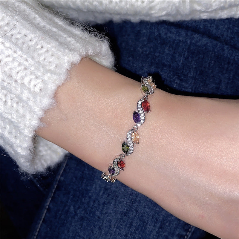 Wholesale  Copper Zircon Bracelet Creative Bracelet