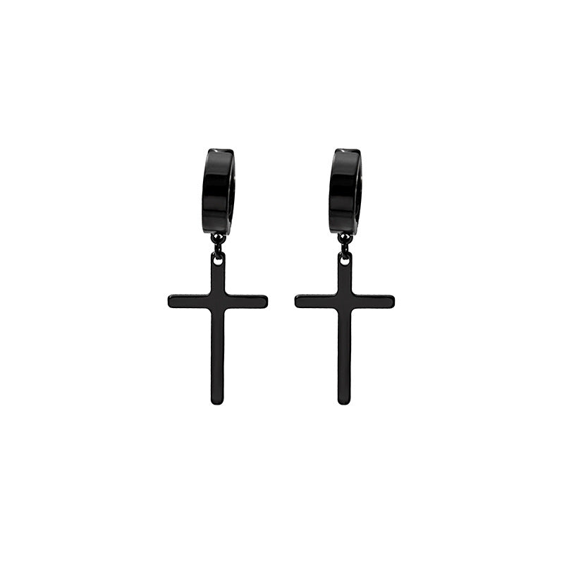 Wholesale  stainless steel cross earrings