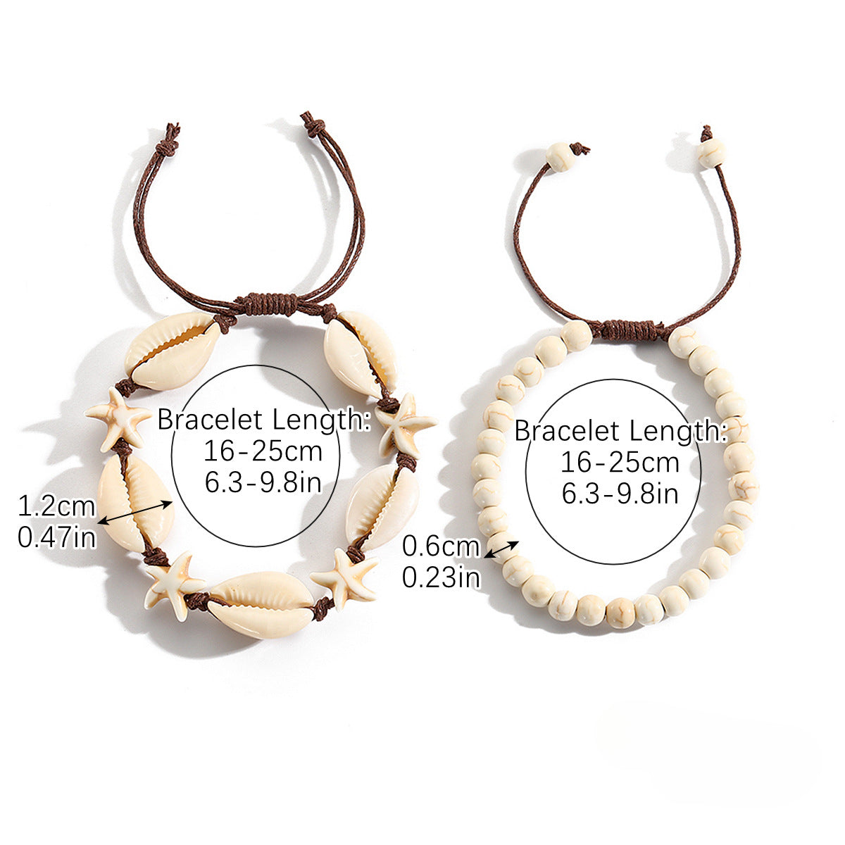 Wholesale Bohemian Summer Shell Pendant Necklace Bracelet Set ACC-NE-ManYi012