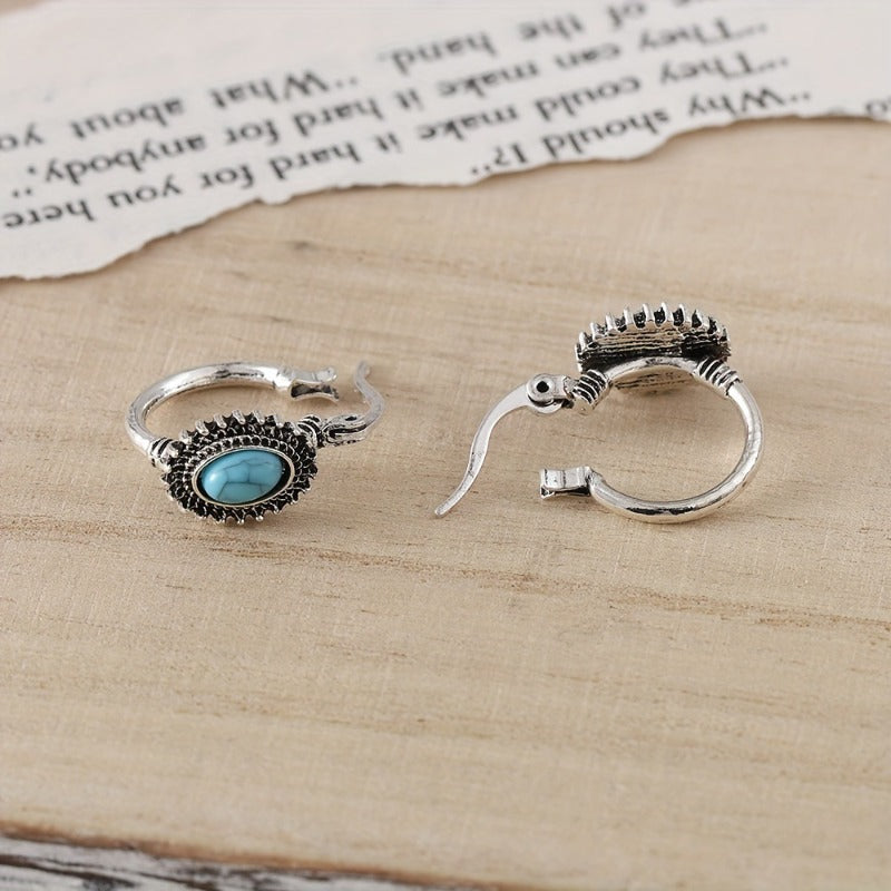 Wholesale Vintage Bohemian Turquoise Earrings ACC-ES-zhiyu001